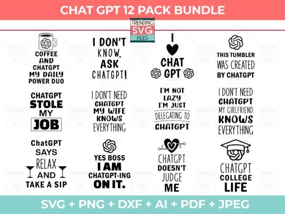 Chatgpt Svg Bundle for Modern Graphics and Crafts