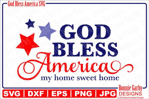 God Bless America Patriotic Graphics for T-Shirt Designs