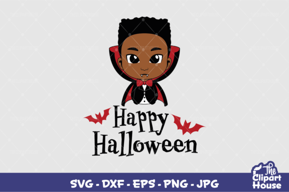 Happy Halloween Boy Graphics for Crafts