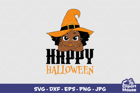 Happy Halloween Girl 2: A Graphic Asset for Crafts and Creativity