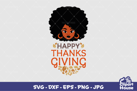 Happy Thanksgiving Face Graphics for Crafts