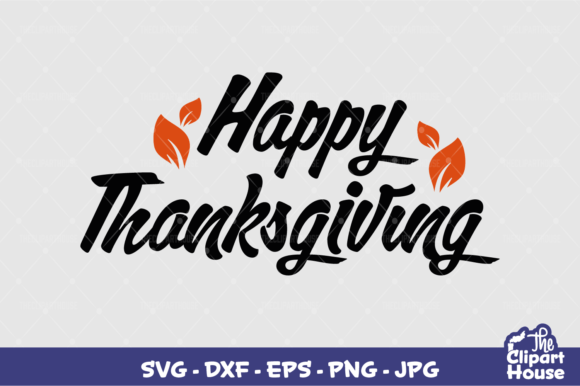 Happy Thanksgiving Text 3: A Graphic Asset for Branding and Crafts