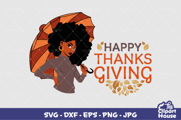 Happy Thanksgiving Woman 3 Graphics for Crafts
