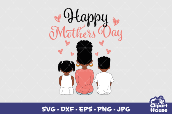 Mothers Day Kids Graphics for Local Business Branding
