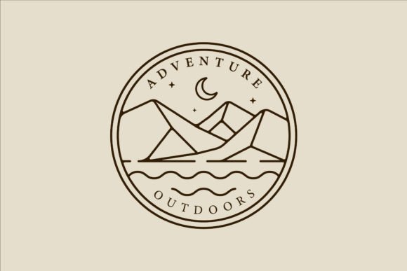 Mountain and Lake Logo