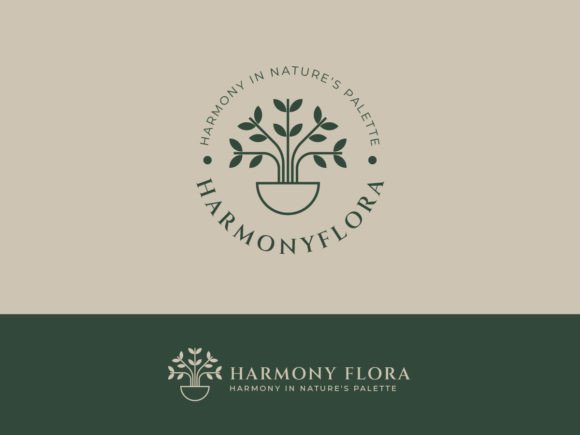 Plant Nature Logo Template for Local Business Branding