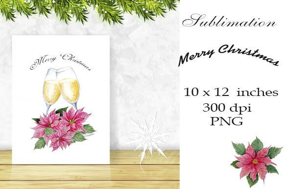 Sublimation of a Happy Christmas Graphics